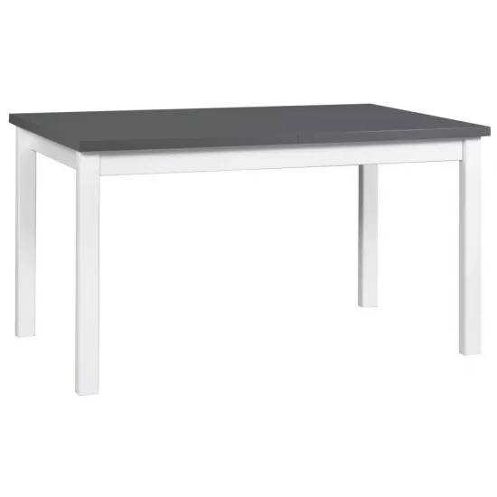 Masă pentru bucătărie Drewmix Modena 1, 140x80 cm extensibilă, Grafit/White