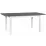 Masă pentru bucătărie Drewmix Modena 1, 140x80 cm extensibilă, Grafit/White