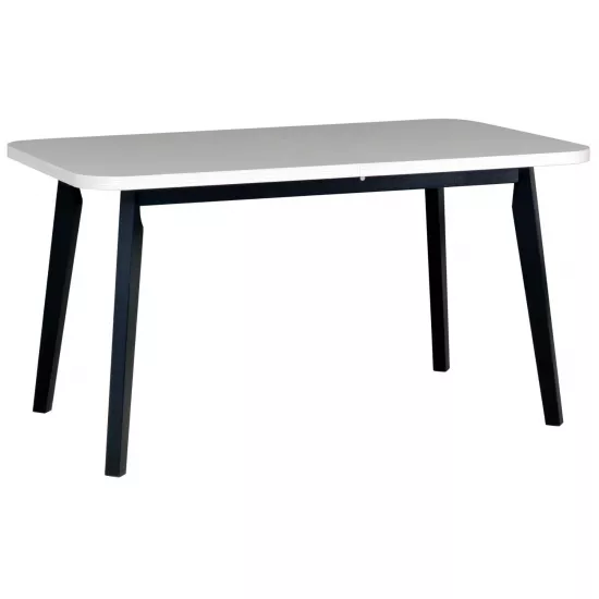 Masă pentru bucătărie Drewmix Oslo 6 (80x140/180) extensibilă, White/Black