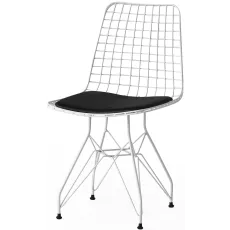 Scaun Necoline TIVOLI, Alb/Negru