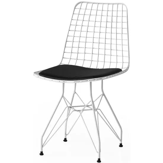 Scaun Necoline TIVOLI, Alb/Negru