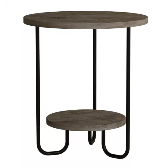 Măsuţă cafea Showdeko Corro, Ø40 cm, Dark Brown