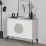 Comoda Showdeko Gora Console, 110x35,6x82 см, Light Mocha/White