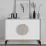 Comoda Showdeko Gora Console, 110x35,6x82 см, Light Mocha/White