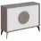 Comoda Showdeko Gora Console, 110x35,6x82 см, Light Mocha/White