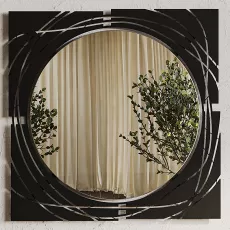 Зеркало настенное Showdeko Hulla Mirror M.DK.T.24458.2  (55,5 см), Black