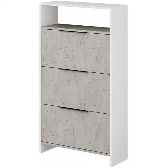 Стеллаж для обуви Showdeko Kaju, 78x28x139.2 см, Lagina/White