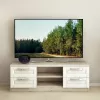 Comoda TV PS ТVF-150 (150 cm), Corton Stejar/Alb stejar