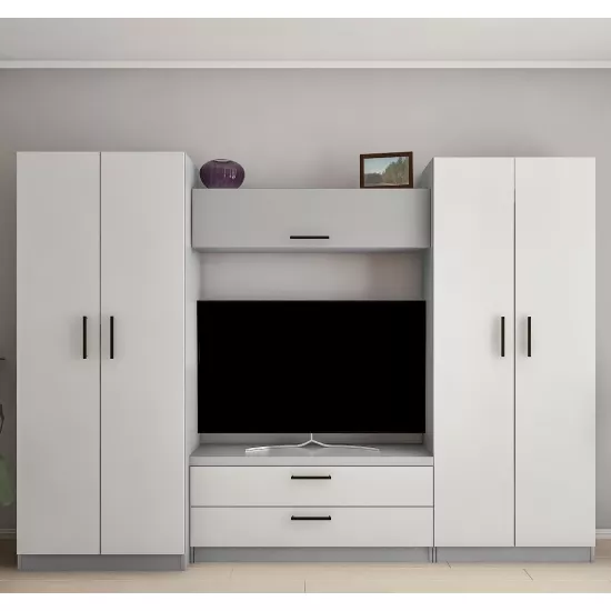 Living Bafimob Iulia Maxi–Y (ТV-1,2) (280 cm), Gri/Gri deschis