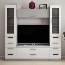 Living Bafimob Y-5 (TV-1,2m) (200 cm), Gri/Gri deschis