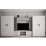 Living Bafimob Roma-Y cu sticla (ТV-1,2m) (420 cm), Gri/Gri deschis