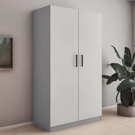 Шкаф Bafimob ШY-120 (120 см), Серый/Cветло серый