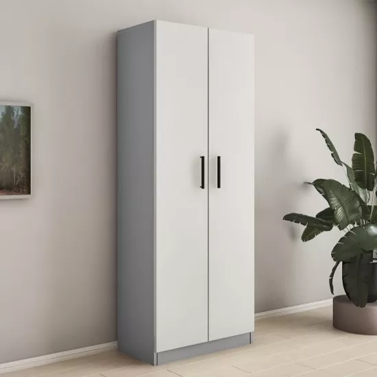 Шкаф Bafimob ПY-80 (80 см), Серый/Cветло серый