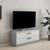 Comodă Bafimob KY-120 (2 sertare) (120 cm), Gri/Gri deschis