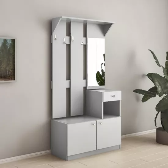 Прихожая Bafimob AY-94 (94 см), Серый/Cветло серый