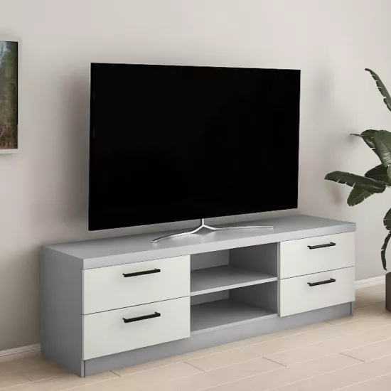 Comoda TV Bafimob ТVY-180 (180 cm), Gri/Gri deschis