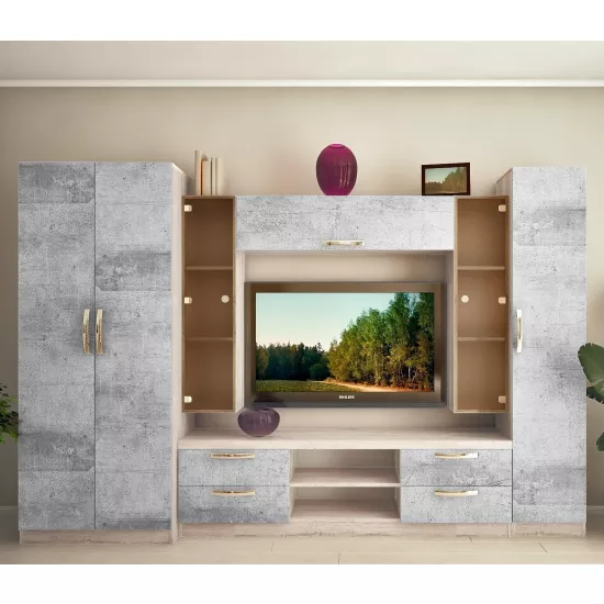 Living Bafimob Елена Х ТВ-1,2м (300 cm), Beton