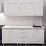 Modul superior Bafimob ВШ-70 fațadă frezată Clasic MDF (vopsit), Alb mat