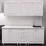 Modul inferior Bafimob НШ-80 fațadă frezată Clasic MDF (vopsit), Alb mat
