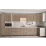 Bucatarie de colț Bafimob Eco 4,1х0,9 m, MDF vopsit, fațadă Neted, Cappuccino mat