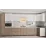 Bucatarie de colț Bafimob Eco 4,1х0,9 m, MDF vopsit, fațadă Neted, Alb mat/Cappuccino mat