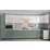 Bucatarie de colț Bafimob Eco 4,1х0,9 m, MDF vopsit, fațadă frezată Modern, Alb mat/Verde deschis mat