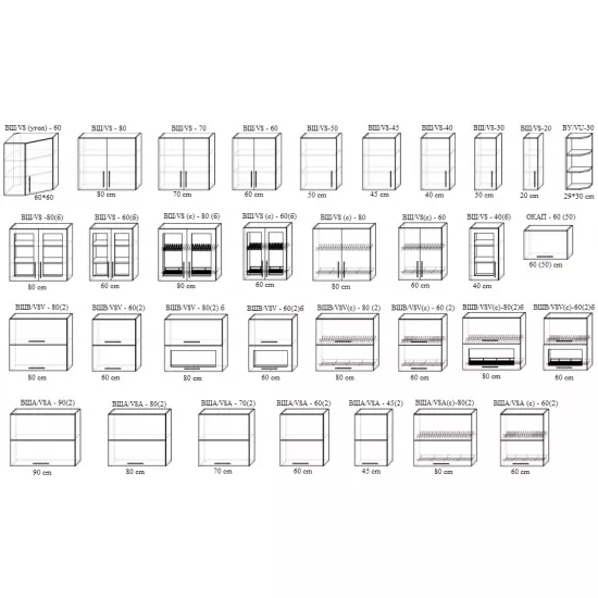 Bucatarie Bafimob Quadro 3.0 m, MDF, cu fatade din panouri mate