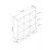 Raft Bofigo Square 15-08-02  (88,4 cm) cu 9 compartimente, Pine Oak