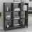 Raft Bofigo Square 15-08-08 (88,4 cm) cu 9 compartimente, Antracit