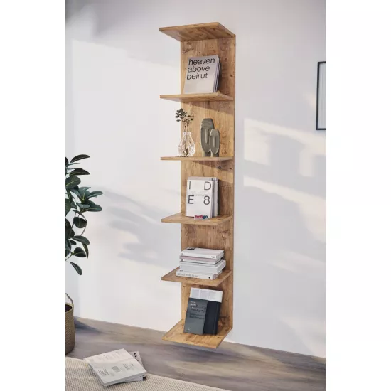 Raft Bofigo Bookcase 15-07-02 (34,6 cm) suspendat, Pine Oak