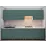 Bucatarie Bafimob Quadro 3.0 m, MDF vopsit, fațadă frezată Clasic, Verde deschis mat