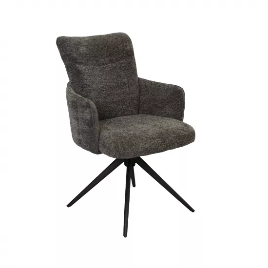 Стул Decoprim Erni, вращающийся на 360 градусов, Dark Grey