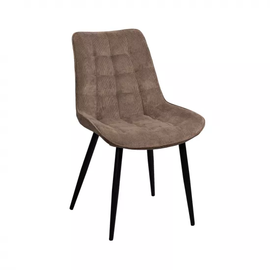 Scaun Decoprim Hans, Velvet Brown BGF166-7/Black legs