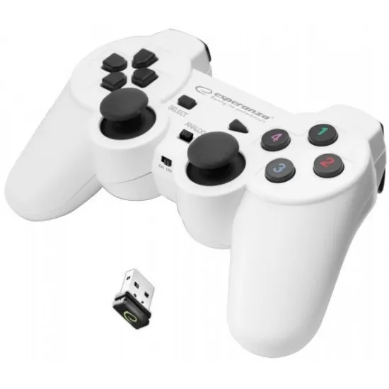 Gamepad Esperanza GLADIATOR EGG108W White (Wireless)