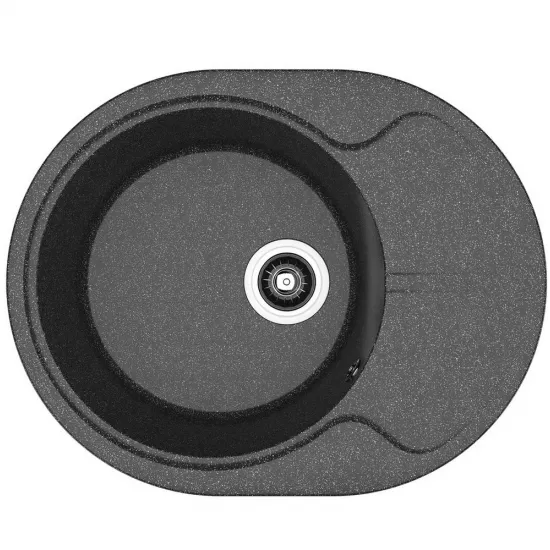 Chiuvetă de bucătărie Dr.Gans Berta 620, 620x490 mm, Negru (VOR57082)