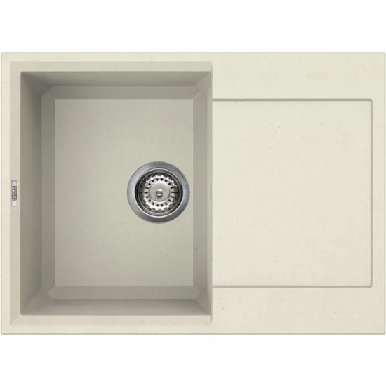 Мойка кухонная Elleci Easy 135 680x500 мм, 62 Bianco Antico (LGY13562)