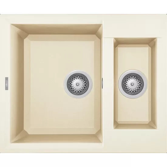 Мойка кухонная Elleci Easy 150 600x500 мм, 62 Bianco Antico (LGY15062)