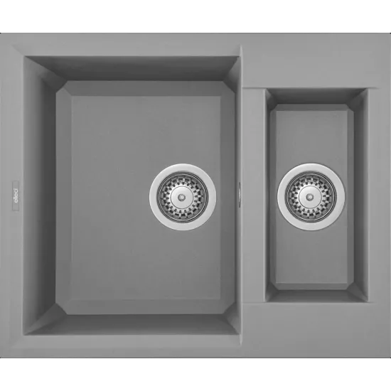 Chiuvetă de bucătărie Elleci Easy 150 600x500 mm, 48 Cemento (LGY15048)