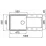 Chiuveta Elleci Easy 290 Granitek (780x435 mm) 48 Full Cemento