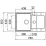 Мойка кухонная Elleci Easy 325 780x500 мм, 62 Bianco Antico (LGY32562)
