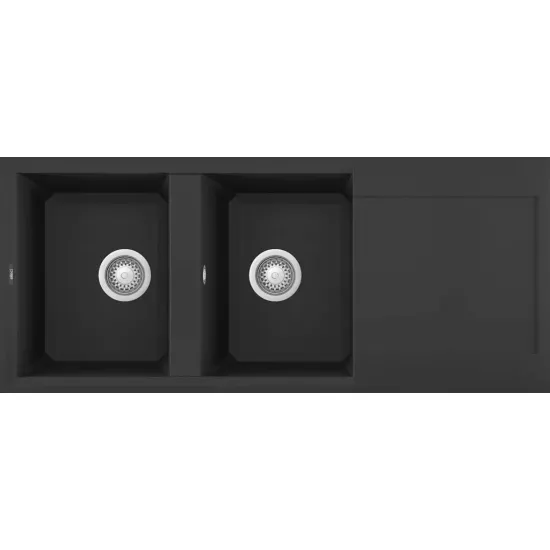 Chiuvetă de bucătărie Elleci Easy 500 1160x500 mm, 40 Full Black (LGY50040)