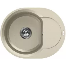 Chiuvetă de bucătărie Elleci Easy Round 600 600x470 mm, 62 Bianco Antico (LGYR6062)