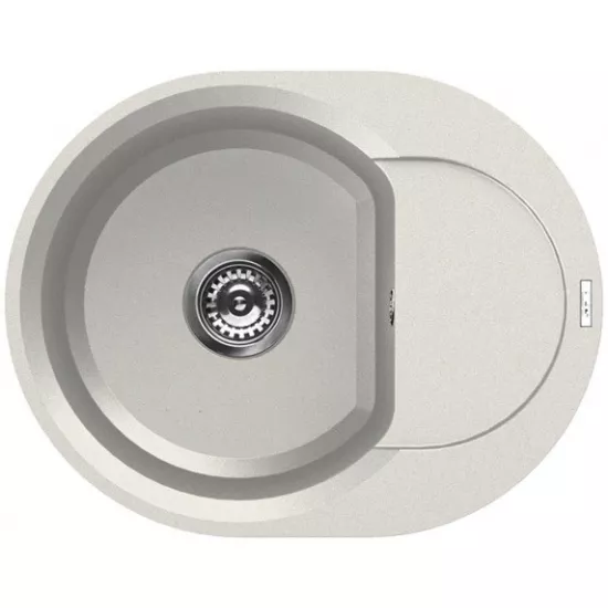 Chiuvetă de bucătărie Elleci Easy Round 600 600x470 mm, 68 Titano (LGYR6068)