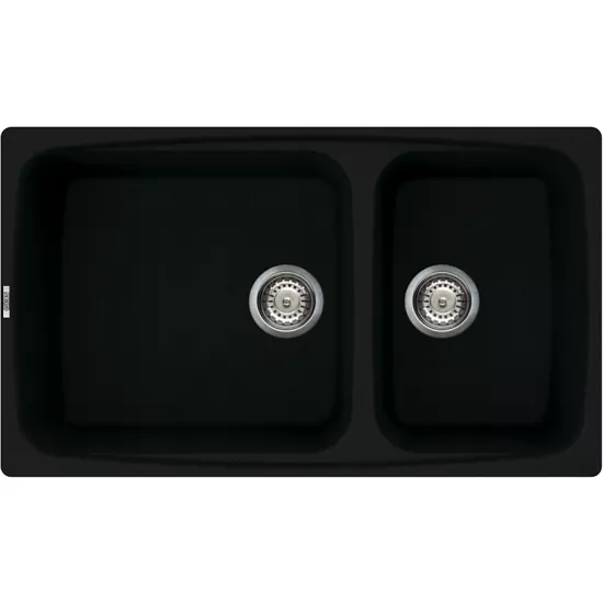 Chiuvetă de bucătărie Elleci Fox 450 860x500 mm, 40 Full Black (LGF45040)