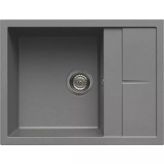 Chiuvetă de bucătărie Elleci Unico 125 650x500 mm, 48 Cemento (LGU12548)