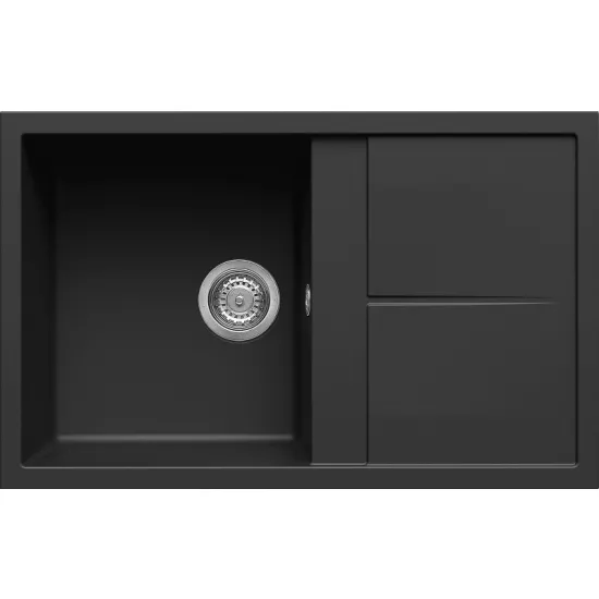 Мойка кухонная Elleci Unico 300 780х500 мм, 40 Full Black (LGU30040)