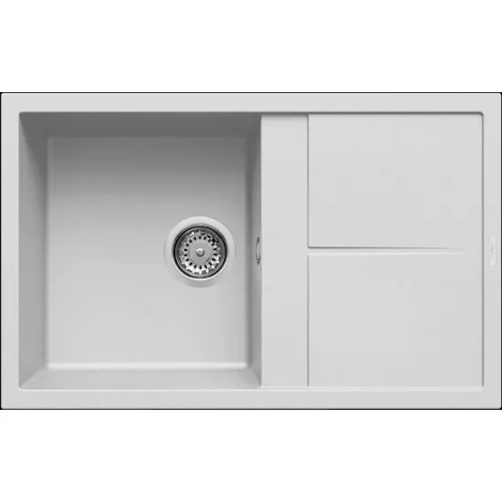 Chiuvetă de bucătărie Elleci Unico 300 790х500 mm, 68 Bianco (LGU30068)