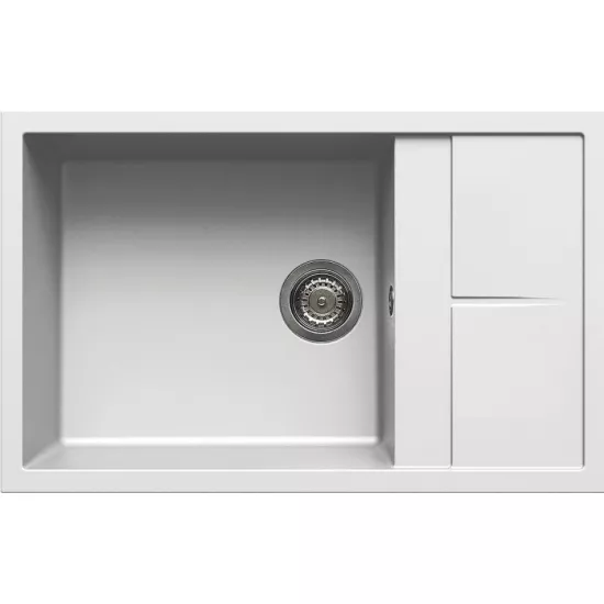 Chiuvetă de bucătărie Elleci Unico 310 780х500 mm, 68 Bianco (LGU31068)