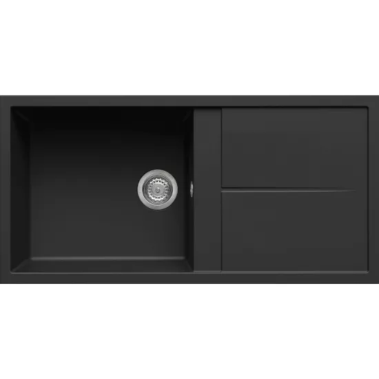 Chiuvetă de bucătărie Elleci Unico 480 1000x500 mm, 40 Full Black (LGU48040)