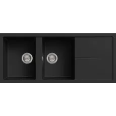Chiuvetă de bucătărie Elleci Unico 500 1160x500 mm, 40 Full Black (LGU50040)